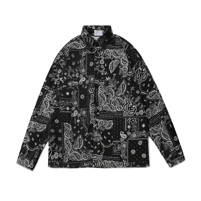 

2021 New Fashion Cotton Long Sleeve Shirt High Quality Pocket 2xl #01 62NG