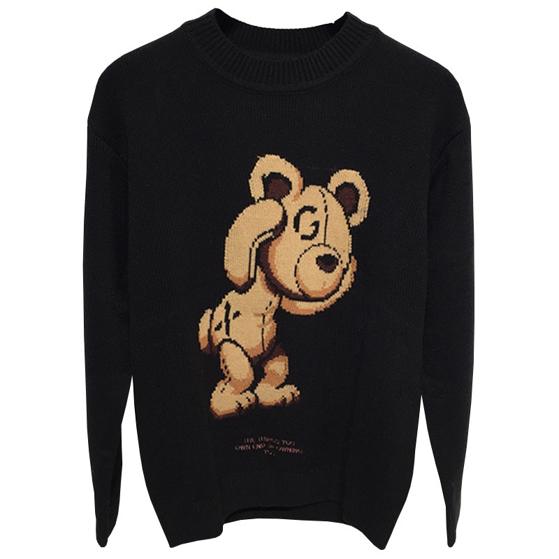 

2021 New Luxury Men Hot Winter High Gentleman Embroidered Bear Mesh Cardigans Asian Plug Size # N425 82NN