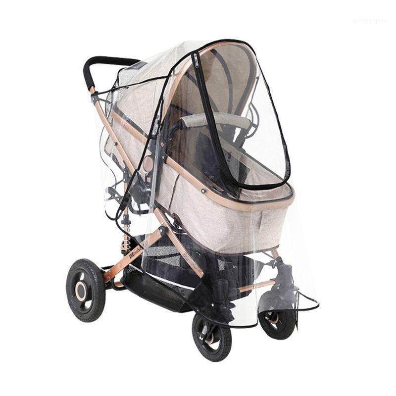 

Universal Stroller Rain Cover Trolley Umbrella Raincoat Side Ventilation Weather Shield Baby Car Accessories1