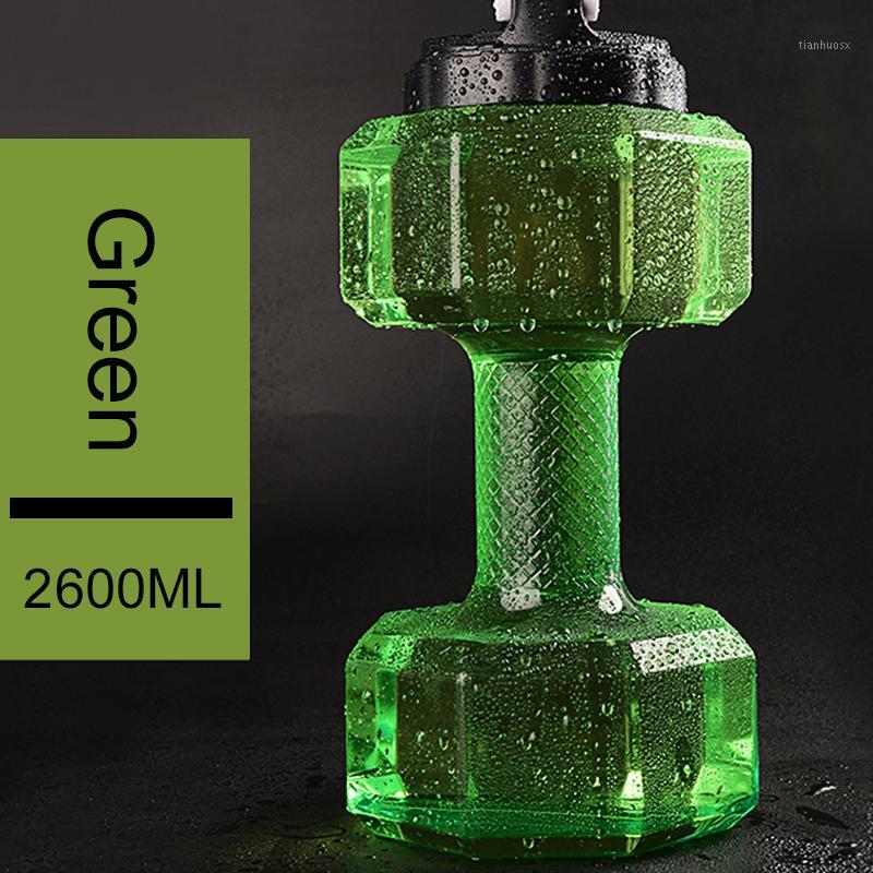 

Dumbbells Plastic Bottle Large Capacity Gym Sports Water Bottle Indoor Outdoor Fitness Fitness Home Gym Travel Dumbbells1, Black