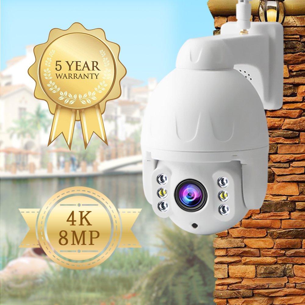 

IP camera 8mp 4k/1080P Wifi Outdoor color night vision Wifi PTZ Security Speed Dome Camera 360 camera cctv