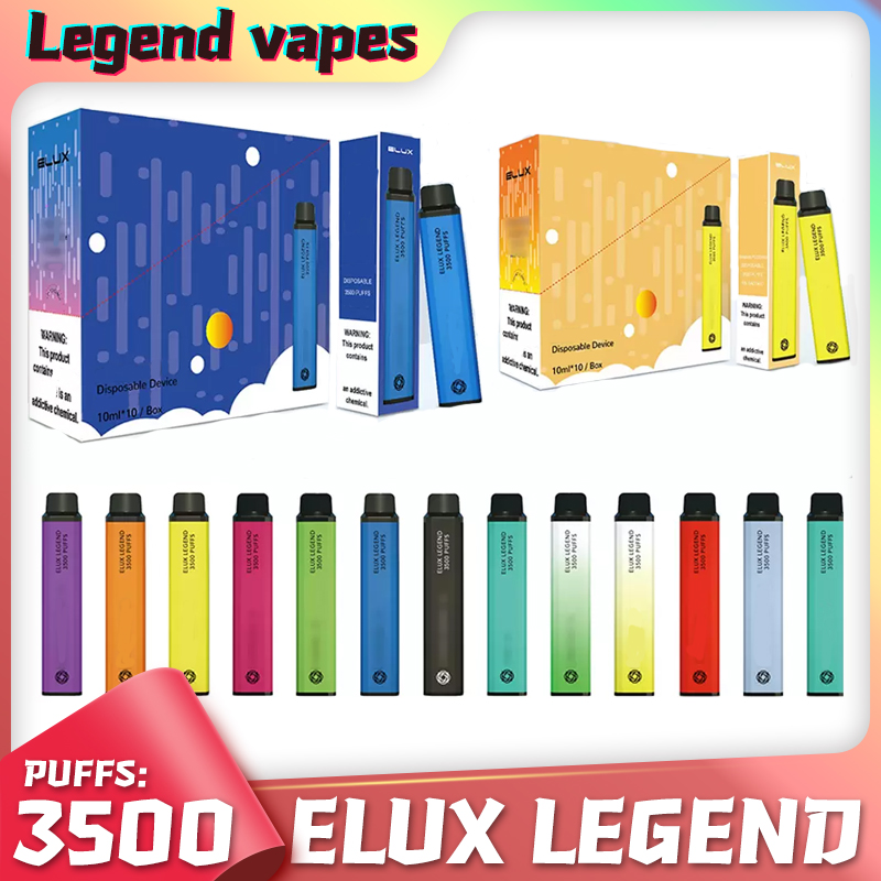 

ELUX LEGEND Disposable E Cigarettes Device Kit 3500 Puffs 1500mAh Battery 10ml Prefilled Pod Cartridge Vape Pen VS Elf Lux 1500