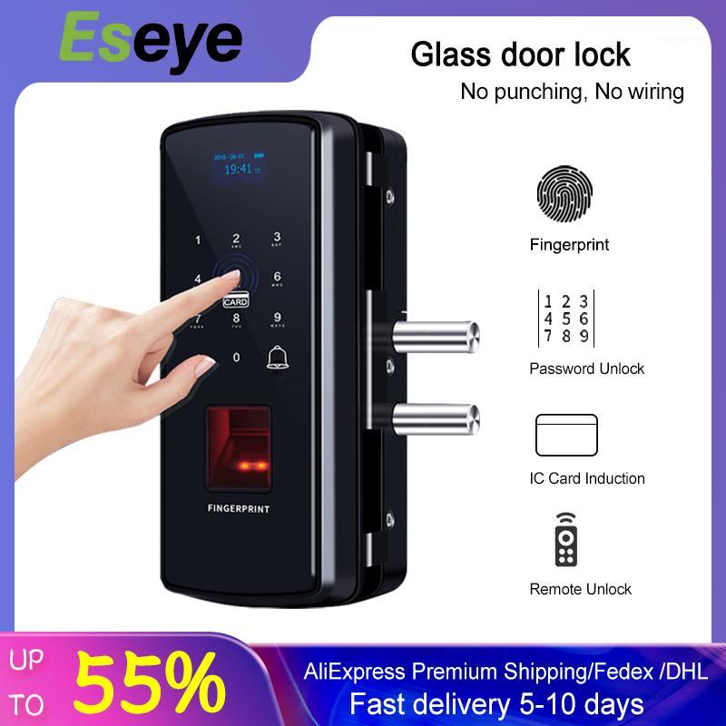 

Fingerprint Glass Door Lock RFID And Digital Password Touch Electric Lock Door For Office Glass Smart Electronic1