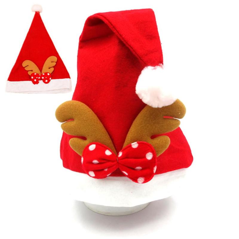 

28 Cm 11.02 In Baby Christmas Hat Antler Hat 1/2/3Pcs