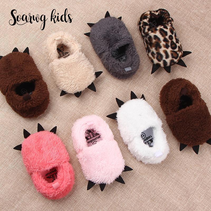 

Soarwg kids Baby Girls Shoes Soft Warm First Walkers Toddler Snow Booties Newborn Baby Boy Fashion Solid Winter Girl Shoes1