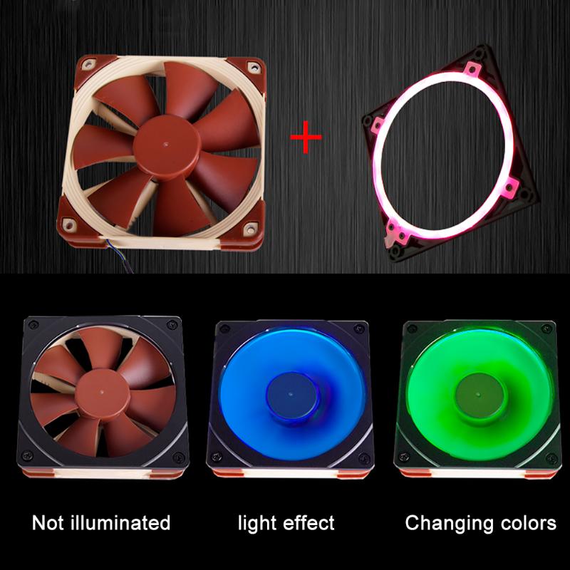 

2020 New Ring Heat Sink Computer Color Cooling RGB Fan Frame Home Office High Density LEDs