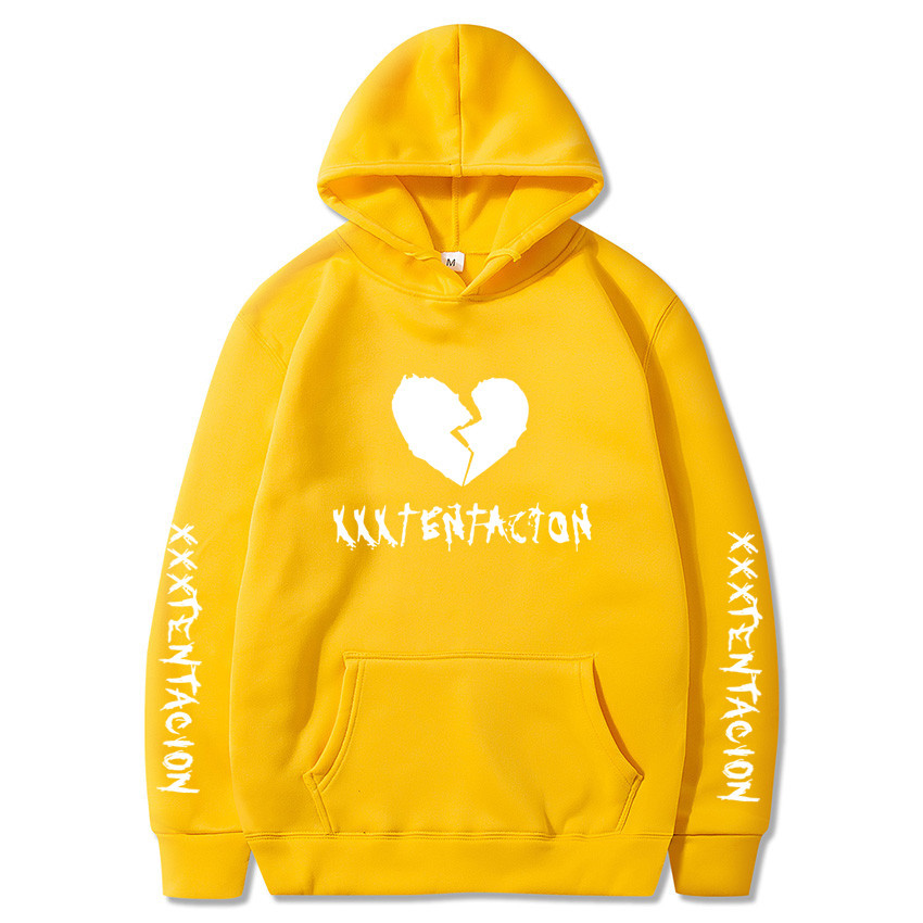 

Harajuku Heart Break Print Long Sleeve Kuromi Hoodie Top Autumn Street Wear O-Neck Boys Girls Hoodie, Grey-white