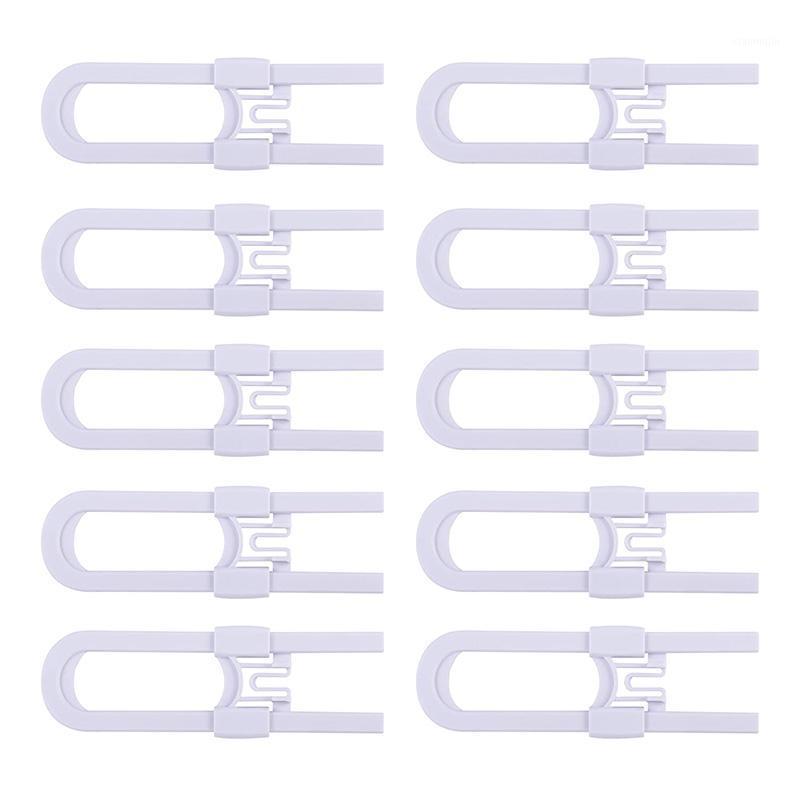 

10Pcs Sliding Cabinet Locks - Proofing Cabinets with Adjustable Child Safety Lock Handles Doors Storage Door Cupboard1