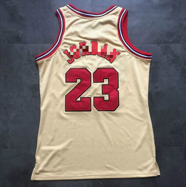 

Men's basketball Chicago Bulls 23 Michael JD Mitchell&Ness red special 1995-96 Swingman Jersey, Black;red
