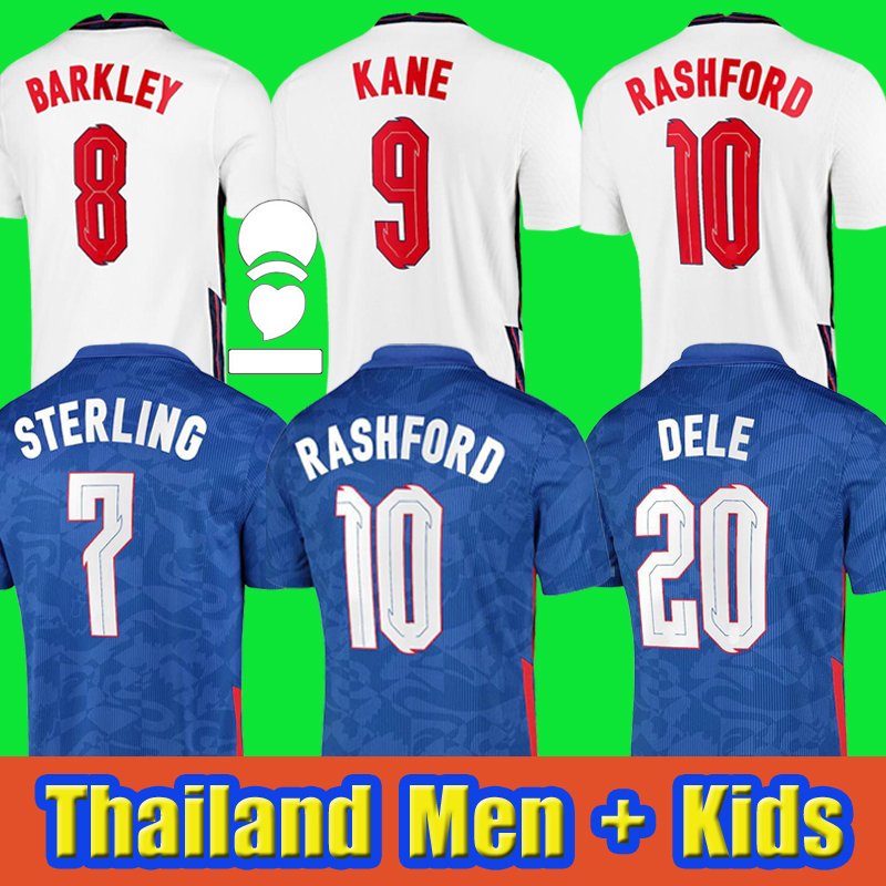 

ENGLAND soccer jersey 2021 2022 KANE STERLING RASHFORD SANCHO GREALISH MOUNT FODEN HENDERSON MAGUIRE 20 22 national football shirt men + kid, Black;yellow