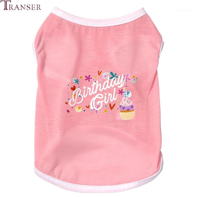 

Transer Dog Clothes Birthday Girl/Boy Pet Dog Vest T Shirt Puppy Clothes Pink Blue Shirts Tops Small Outwear Costume 9081