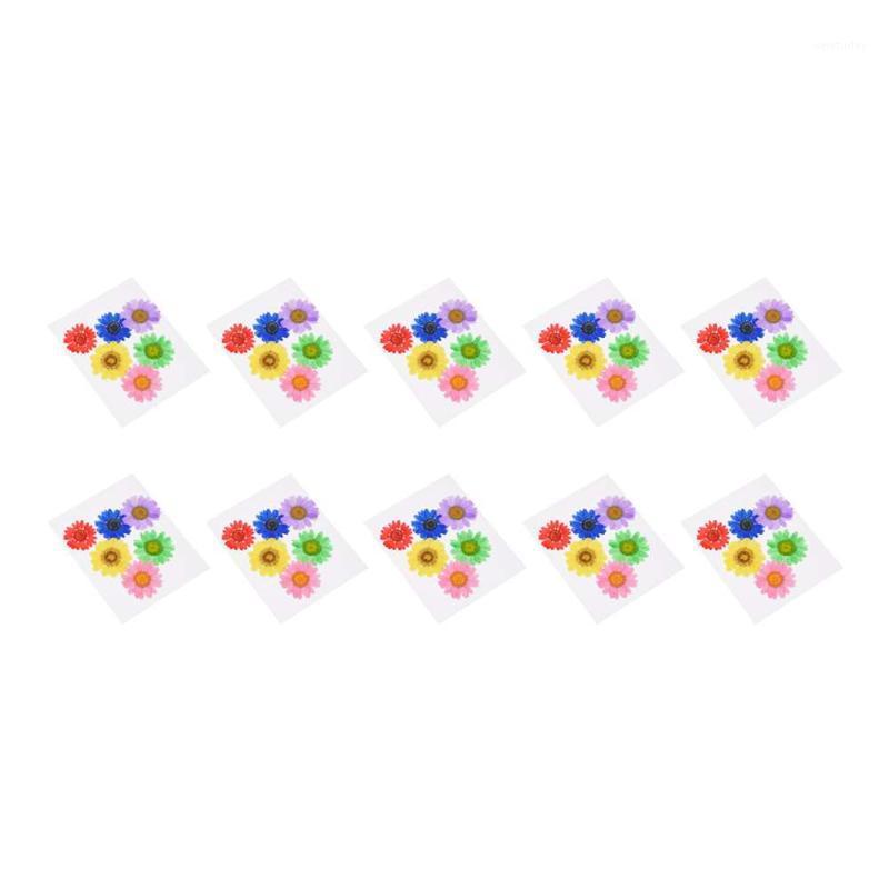 

60pcs Pressed Flower Dried Daisy Flowers For Art Crafts Resin DIY Jewelry Making1, Multi