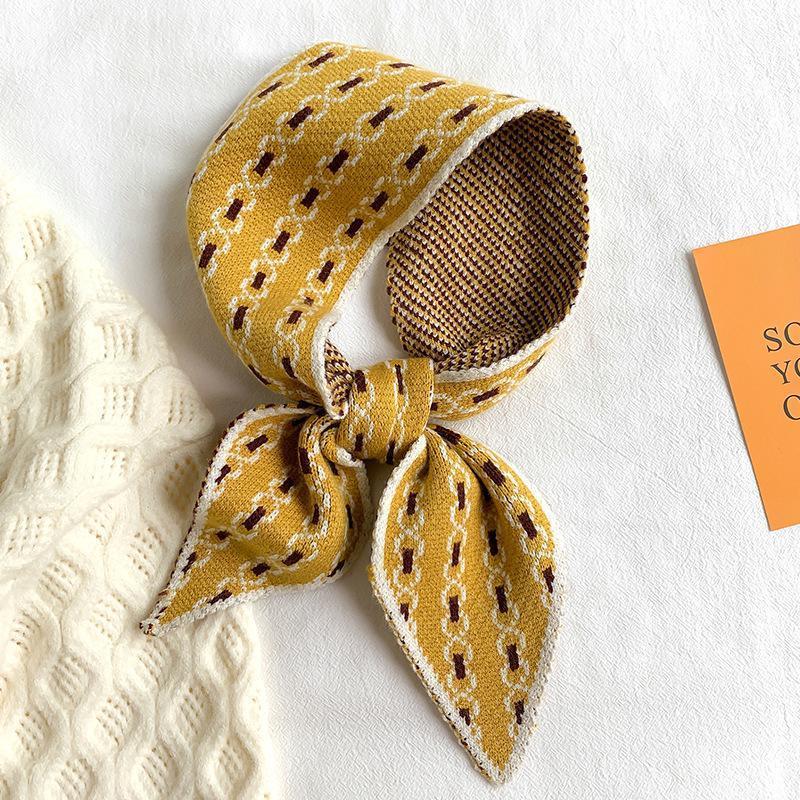 

Fashion 2020 Knitting Wool Scarf Women Scarves Lady Neckerchief High Quality Foulard Femme Brand Bandana Hijab India1