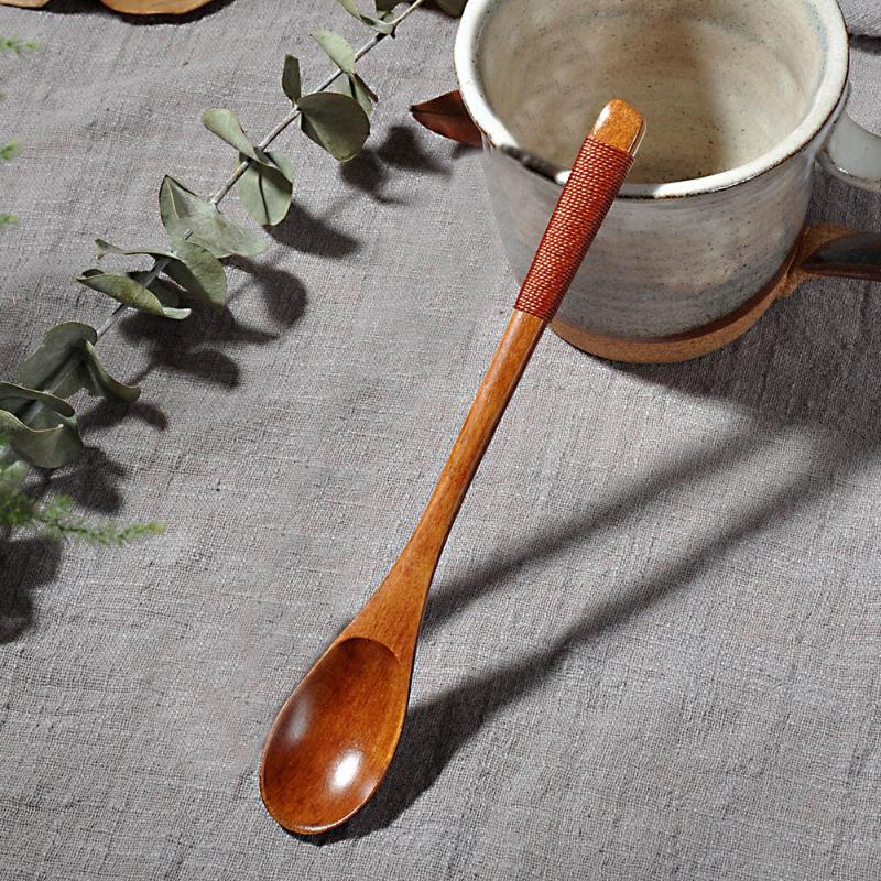 

Tableware Wooden Spoon Bamboo Kitchen Cooking Utensil Tool Soup Teaspoon Catering Kids Spoon kitchenware for Rice Soup 20MAR12