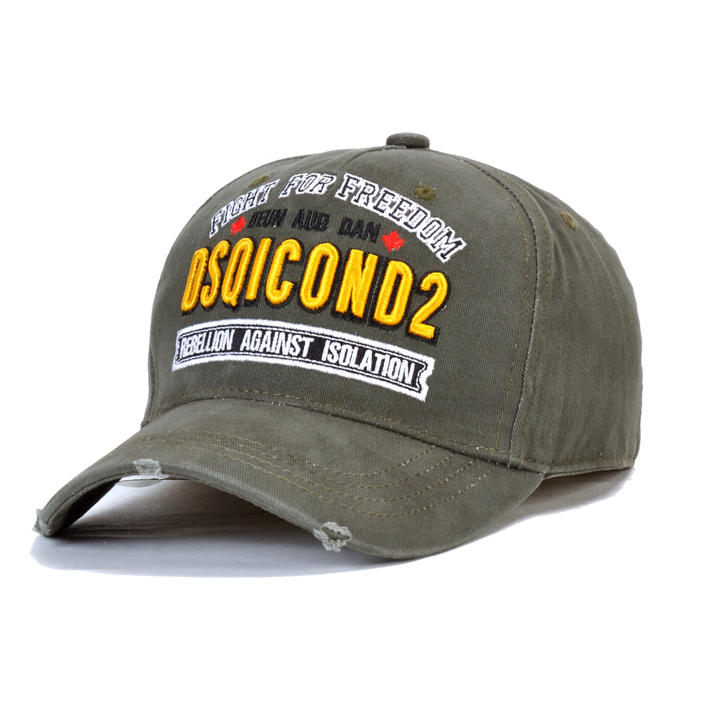 

Luxury-DSQICOND2 Mens Designer hats Casquette d2 luxury embroidery adjustable Fashion hat 2020 new 7 color behind letters, 1-1