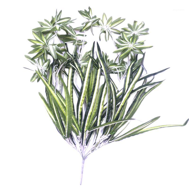 

2Pcs Simulation Plant Wall Hanging Orchid Hotel Furniture Decoration Rattan Fake Flower Decoration Wall Hanging1, Green