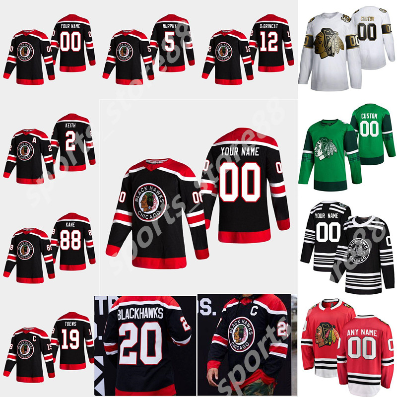 

Chicago Blackhawks 2021 Reverse Retro Hockey Jersey 30 Cam Ward Ryan Carpenter Kirby Dach MacKenzie Entwistle Matthew Highmore Custom Stitch, Colour 1