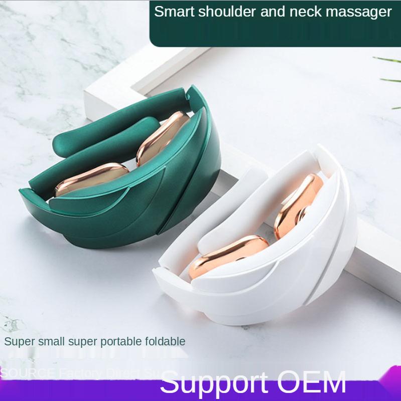 

Cervical Spine Massager Heating Electric Pulse Shoulder and Neck Mini Folding Neck Protection Smart Massager