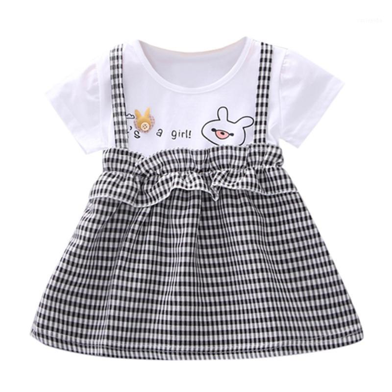 

Summer Girls Patchwork Dress Children Kids Plaid Cartoon Print Dress Toddler Girl Cute Princess Party Pageant Tutu Dresses #LR21, Khaki