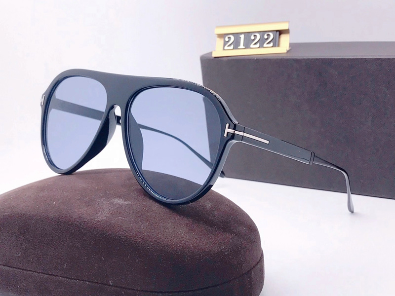 

Top Quality New Fashion Sunglasses For tom Man Woman Eyewear Designer Brand Sun Glasses ford Lenses With box 2122