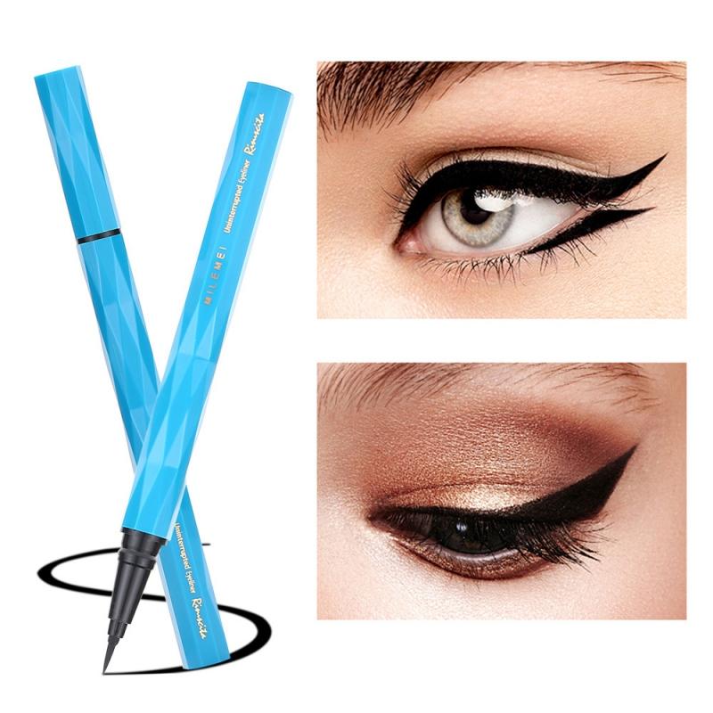 

Black Eyeliner Liquid Eyeliner Pen Long Lasting Waterproof Eye Liner Pencil for Women Easy to Wear Make Up, As show
