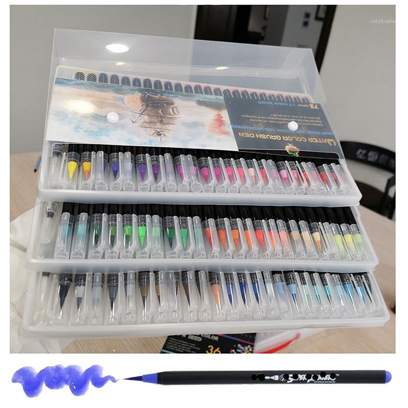 

72 Colors Marker Set For Painting Draw watercolor brush pens1