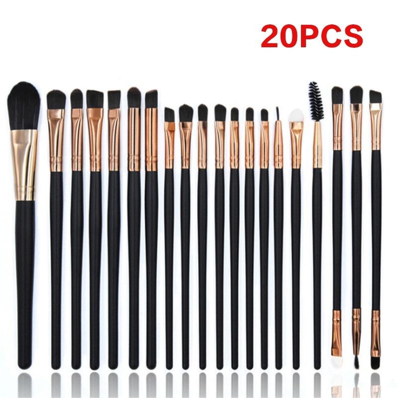 

Makeup brushes set professional 20 pcs/lot Makeup Brushes Set Eye Shadow Blending Eyeliner Eyelash Eyebrow Brush For Tool