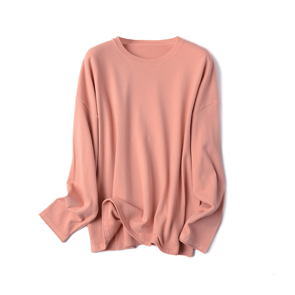 

2021 New Solid o Neck Women Candy Color Slim Tight Sweater Black White Fall Spring Pullovers Soft Female Jumper Tops Pull P6f4, Orange