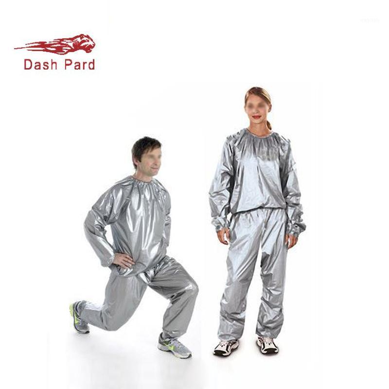 

Silver and black environment-friendly materials for men and women fitness clothes, fast sweating suits sauna suits W4-1681