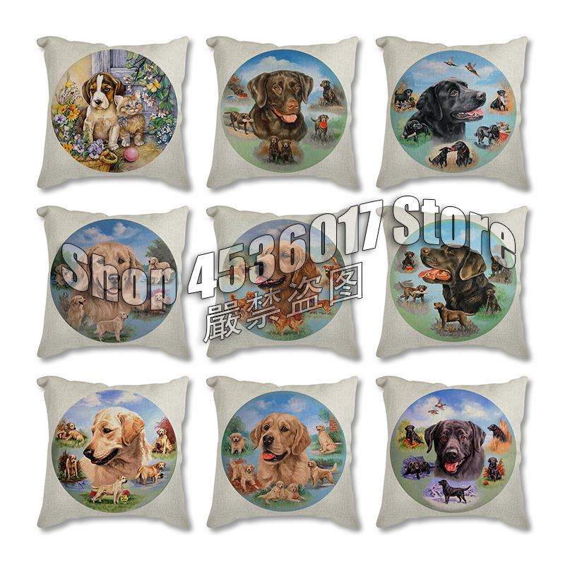 

Pug Dog Print Decorative Cushions Pillowcase Polyester Cushion Cover Throw Pillow Sofa Living Room Decoration Pillowcover Animal Pillow Case