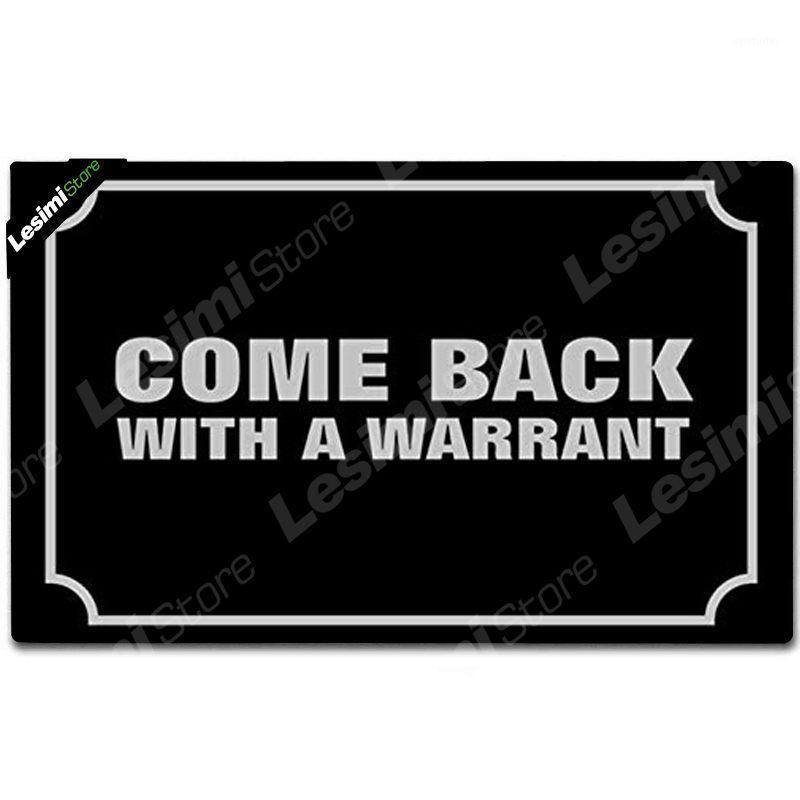 

Doormat Entrance Floor Mat Come Back with A Warrant Black Door mat 23.6 by 15.7 Inch Machine Washable Kitchen Rubber Pad1