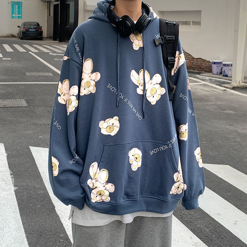 

2021 New Autumn Fashion Men's Hoodies Casual Oversized Women Sweatshirt Hooded Graphic Printed Street Male Hoodie UJFE, Pink