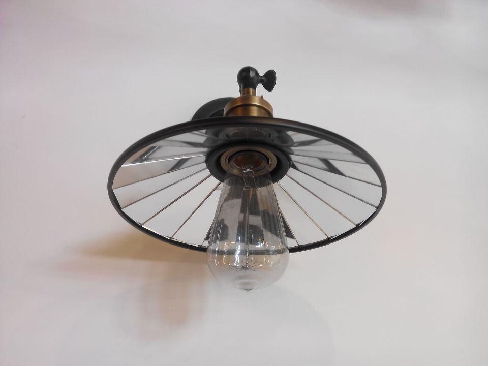 

Nordic Vintage Attached Mirror lamp Edison Loft Ceiling Wall light Two way USE 22CM For Cafe Bar Hall Coffee Shop Club Store