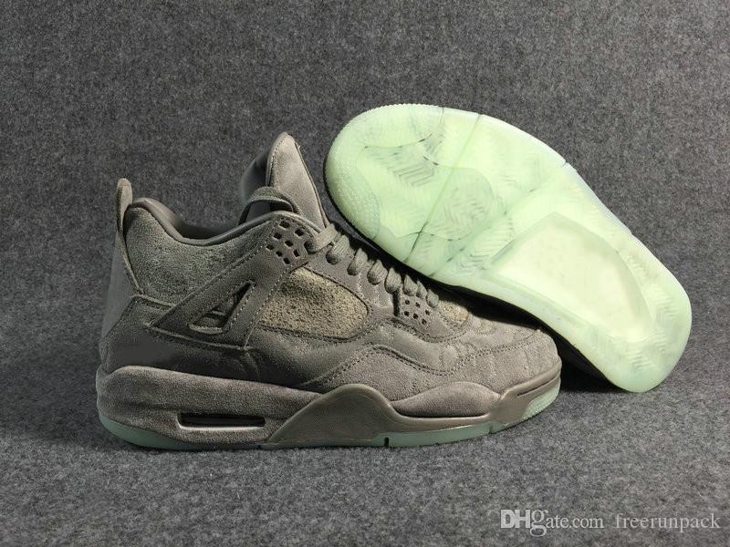 

jumpman 4 Cool Grey White Man Basketball Designer Shoes Special Edition IV Suede Fashion Sports Sneakers good Quality Come With Box