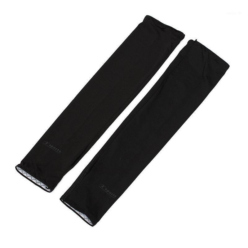 

Summer Arm Warmers Fingerless Sun Protection Arm Warmers Bike Car Sleeve (Black)1