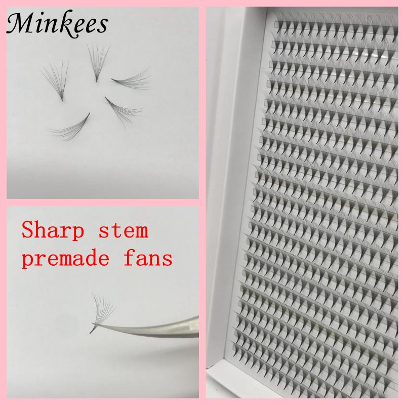 

Volume lashe Thin Root premade fans sharp pointy stem eyelashes 400 fans Eyelash Extensions russian volume lashes wholesale