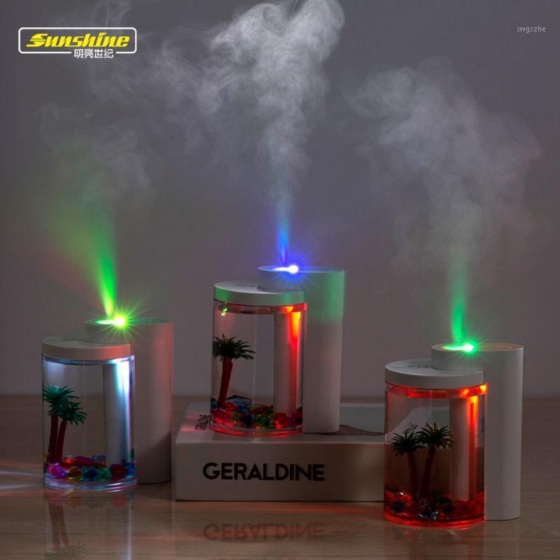

Creative Micro Landscape love for water Humidifier with Flame Light Household Car Mounted Desktop Mini Cleaner Gift1