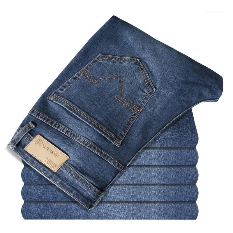 

2020 Spring Autumn New Men Grey Slim Jeans Classic Style Business Casual Elastic Small Straight Trousers Brand Denim Pants Male1, 310
