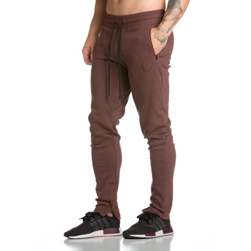 

Muscle Spring Hot Selling Men Fitness Brothers Sports Sweatpants Young MEN'S Popular Running Training Skinny Casual Pants, Army green