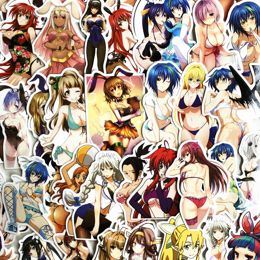 

Bunny 70pcs Hentai Meisje Pinup Anime Decal Stickers Koffer Laptop Vrachtwagen Waterdichte Auto Sticker 3QI6