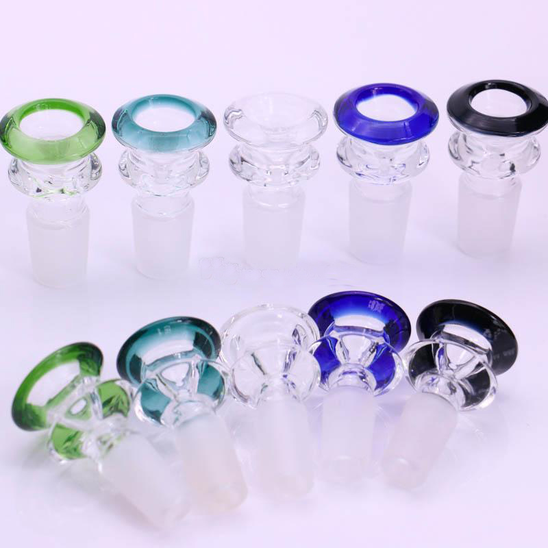 

Smoking accessories Colorful 14mm bowls 18mm Glass Bowl For Water Pipe Dab Rig