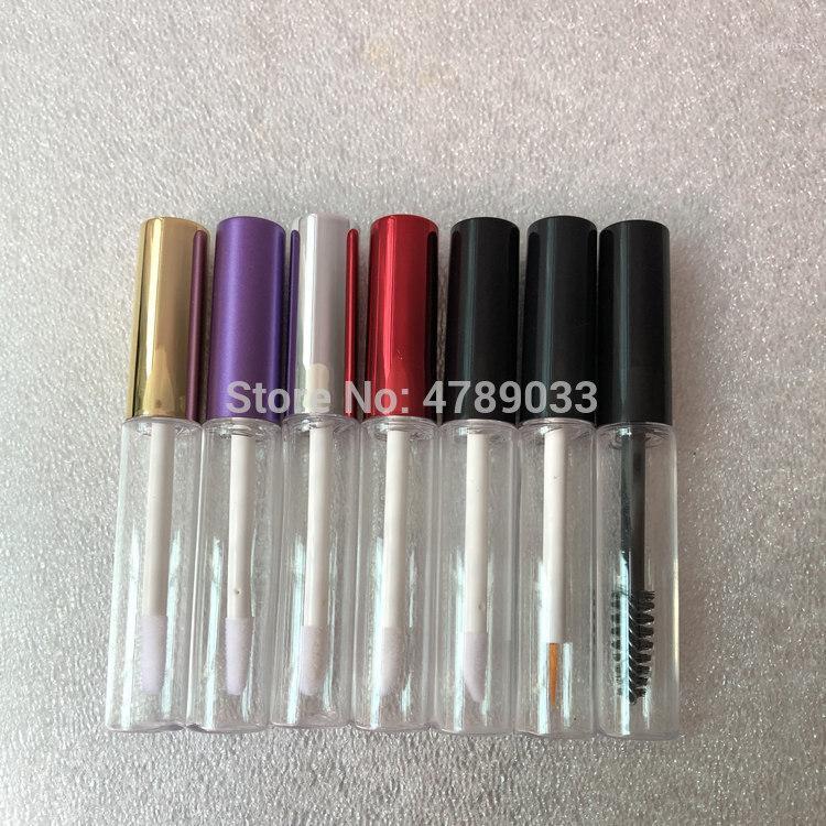 

50pcs 100pcs 5ml Transparent Lip Gloss Tube Bottle Container With Gold/Purple/Silver Cap,DIY Plastic Liquid Lipstick Tube1