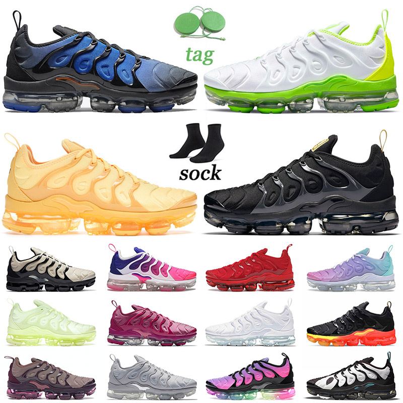 

2022 OG Top Quality Tn Plus Men Running Shoes BIG SIZE 13 Knicks Vibes White Volt University Gold Fresh Atlanta Mens Women Tns Sneakers Trainers 36-47, C29 barely volt 36-40