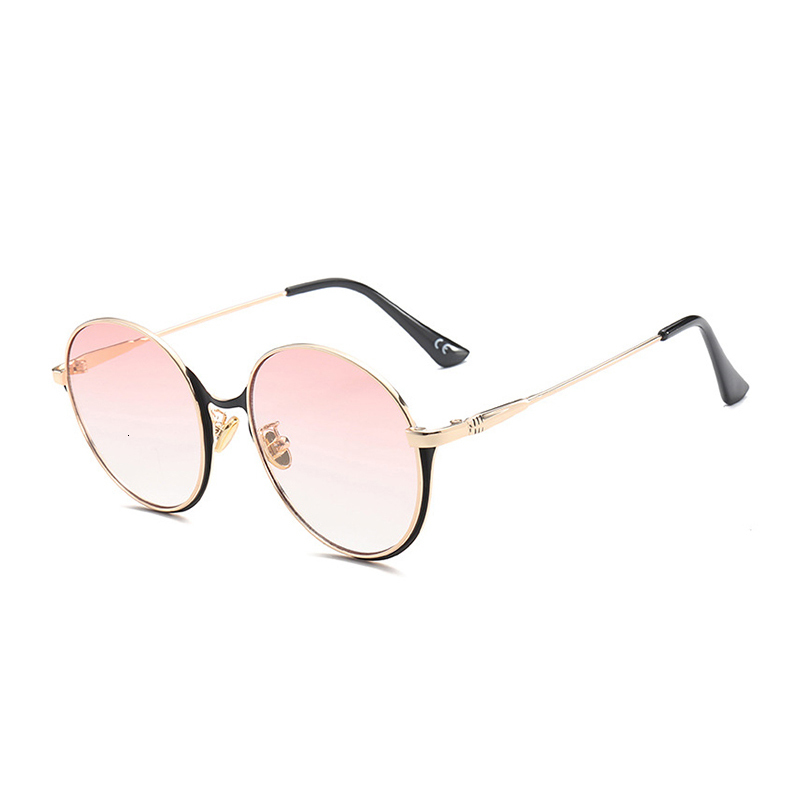 

2021 New Women Oversized Sun Glasses Vintage Outdoor Sunglass Half Rim Star Style Luxury Female Metal Sunglasses D7059 Nol2