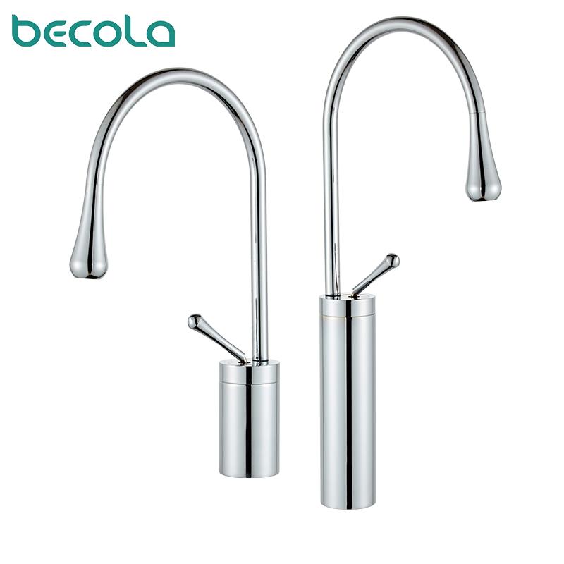 

Tall & Short 360 Swivel Spout Brass and Chrome Finish Bathroom Basin Faucet Vanity Vessel Sinks Mixer Cold And Hot Water Tap