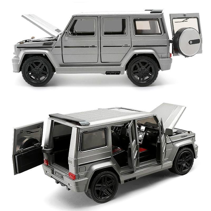 

1:24 Alloy Car Model Collective New Vesion Matte Black Painting Big G Toy Car ( 929Y-6) Open Doors LJ200930