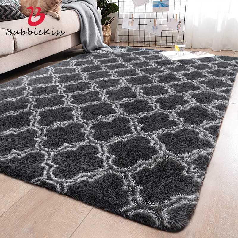 

Bubble Kiss Fur Carpets Soft Shaggy Living Room Rug For Bedroom Fashion Gray Home Children's Room Carpet Non-slip Floor Mats1