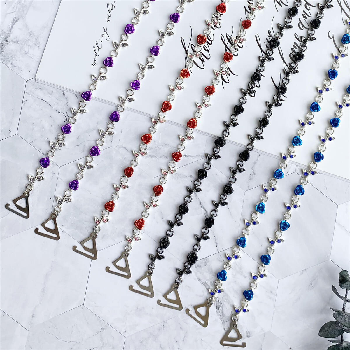 

Moly Story Rose Jewelry Lingerie Straps Women Intimates Accessories Rhinestone Bra Straps