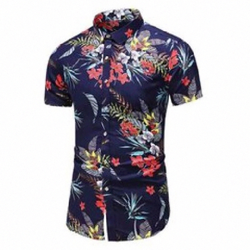 plus size 5xl 6xl 7xl summer men's hawaiian short-sleeved shirt fashion casual flower shirt male brand clothes 210522 f6sL#