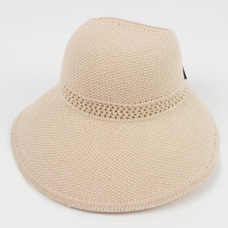 

UV Protection Adjustable Knitted Beach Summer Wide Brim Fashion Ribbon Holiday All Match Bowknot Women Sun Hat Foldable1, Red